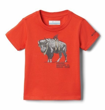 T-shirt koszulka Columbia Peak Point pomarańczowa 104/110 Columbia