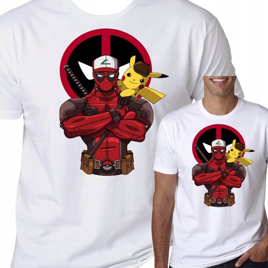 T-Shirt Koszulka Deadpool Pikachu Marvel Xxl 0291 Inna marka