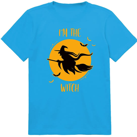 T-SHIRT KOSZULKA DLA DZIECKA HALLOWEEN CZAROWNICA I'M THE WITCH 116 JAKOŚĆ PolskaKoszulka