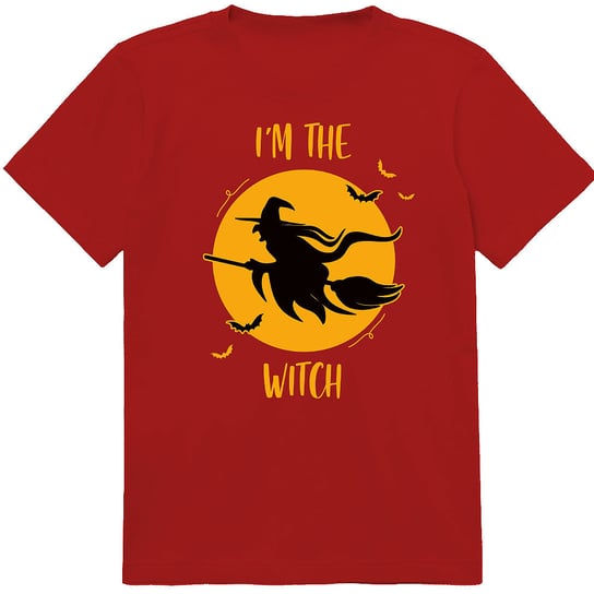 T-SHIRT KOSZULKA DLA DZIECKA HALLOWEEN CZAROWNICA I'M THE WITCH 140 JAKOŚĆ PolskaKoszulka