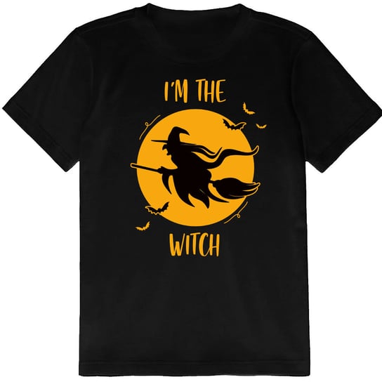 T-SHIRT KOSZULKA DLA DZIECKA HALLOWEEN CZAROWNICA I'M THE WITCH 140 JAKOŚĆ PolskaKoszulka