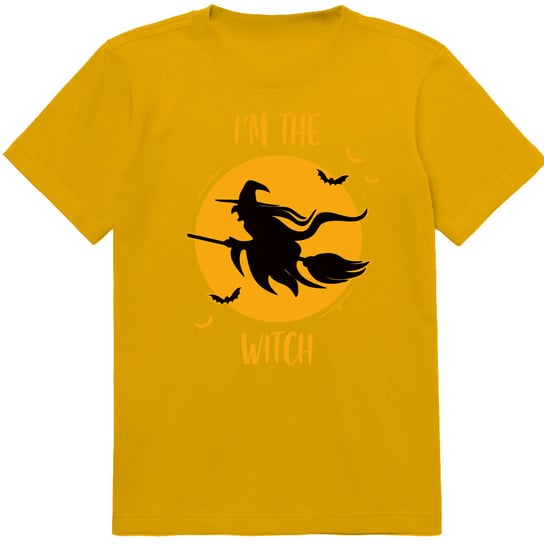 T-SHIRT KOSZULKA DLA DZIECKA HALLOWEEN CZAROWNICA I'M THE WITCH 152 JAKOŚĆ PolskaKoszulka