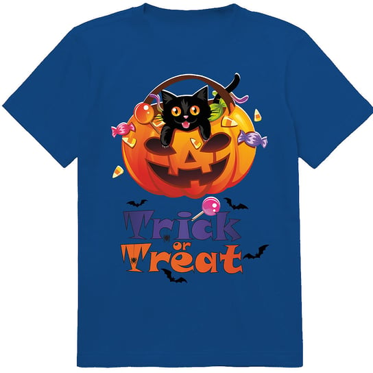 T-SHIRT KOSZULKA DLA DZIECKA HALLOWEEN SŁODYCZE ALBO PSIKUS 152 JAKOŚĆ PolskaKoszulka