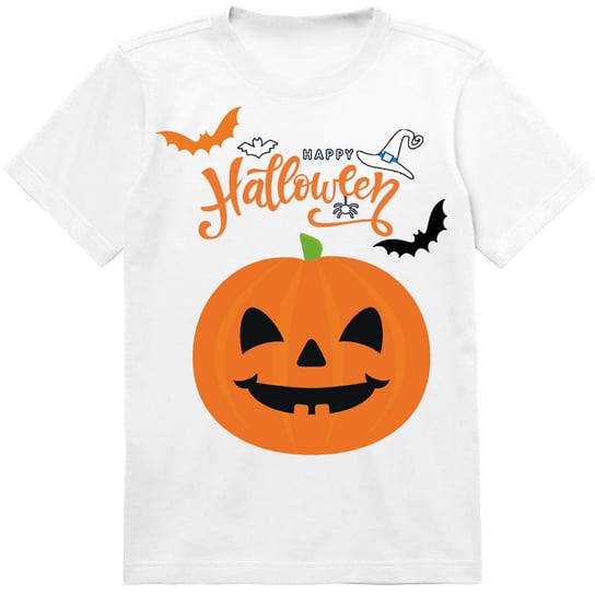 T-SHIRT KOSZULKA DLA DZIECKA HAPPY HALLOWEEN DYNIA 128 JAKOŚĆ PolskaKoszulka