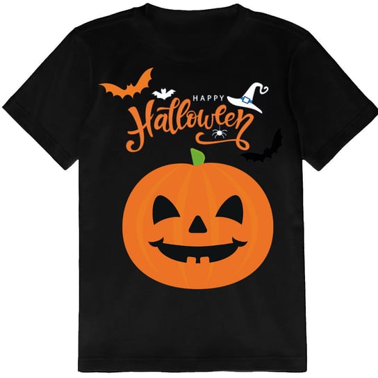 T-SHIRT KOSZULKA DLA DZIECKA HAPPY HALLOWEEN DYNIA 128 JAKOŚĆ PolskaKoszulka