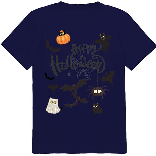 T-SHIRT KOSZULKA DLA DZIECKA HAPPY HALLOWEEN KOTY KOTKI 116 JAKOŚĆ PolskaKoszulka