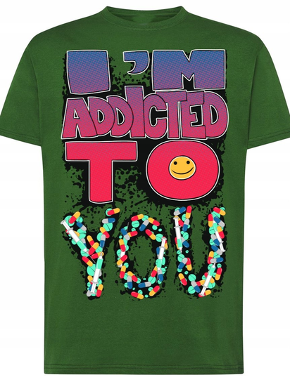 T-Shirt Koszulka Dla Par Addicted Rozm.5XL Inna marka