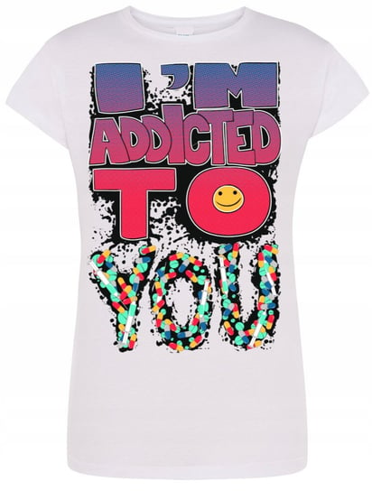 T-Shirt Koszulka Dla Par Addicted Rozm.M Inna marka