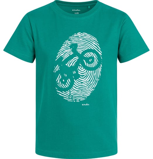 T-shirt Koszulka dziecięca chłopięca 104 Bawełna MTB Rower Zielony Endo Endo