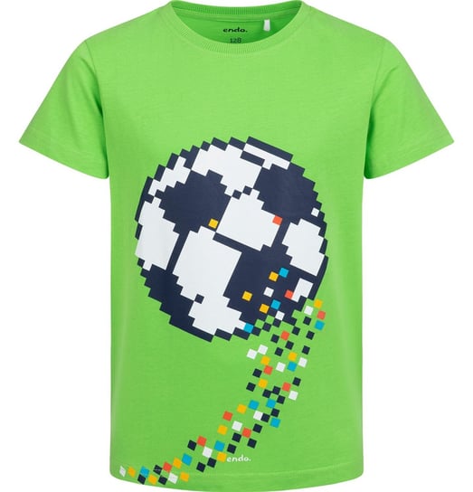 T-shirt Koszulka dziecięca chłopięca Bawełna zielony 104 Podaj piłkę ! Endo Endo