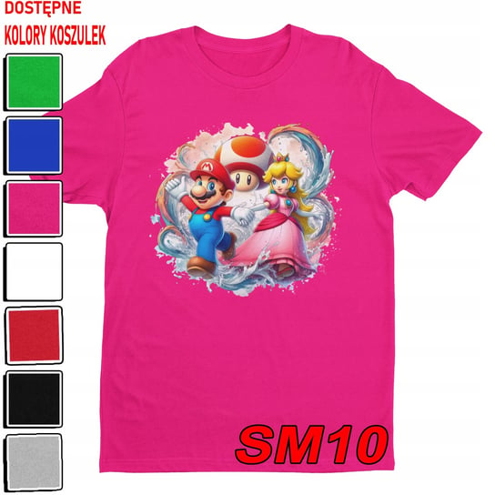 T-SHIRT KOSZULKA DZIECIĘCA SUPER MARIO BROS BAJKI GRY LUIGI -S 122-128 Inna marka