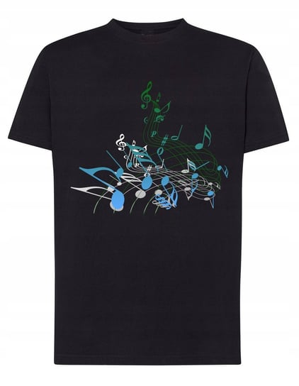 T-Shirt koszulka fajny nadruk nutki muzyka r.L Inna marka
