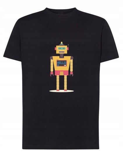 T-Shirt koszulka fajny nadruk robot Hello r.XL Inna marka