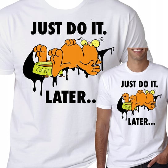 T-Shirt Koszulka Garfield Just Do It L 0768 Inna marka