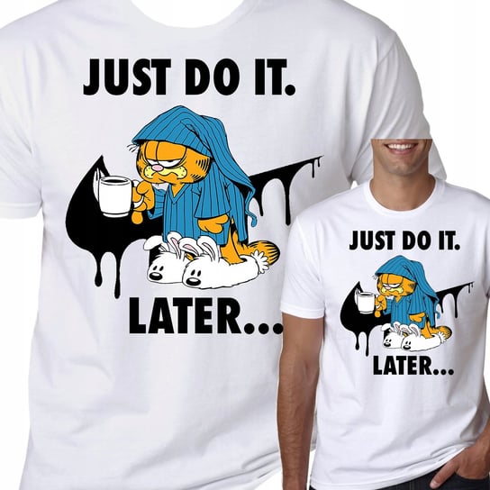 T-Shirt Koszulka Garfield Just Do It L 0770 Inna marka
