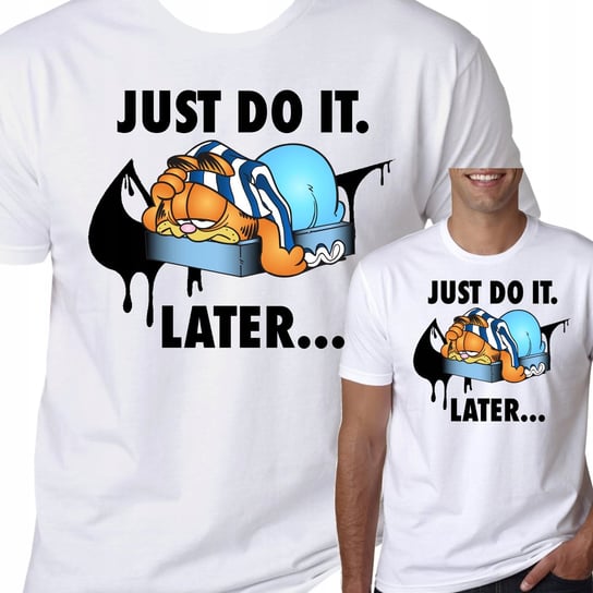 T-Shirt Koszulka Garfield Just Do It M 0771 Inna marka