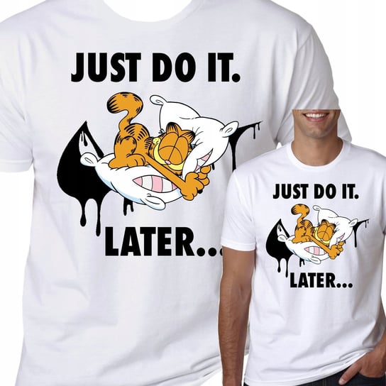 T-Shirt Koszulka Garfield Just Do It Xl 0769 Inna marka