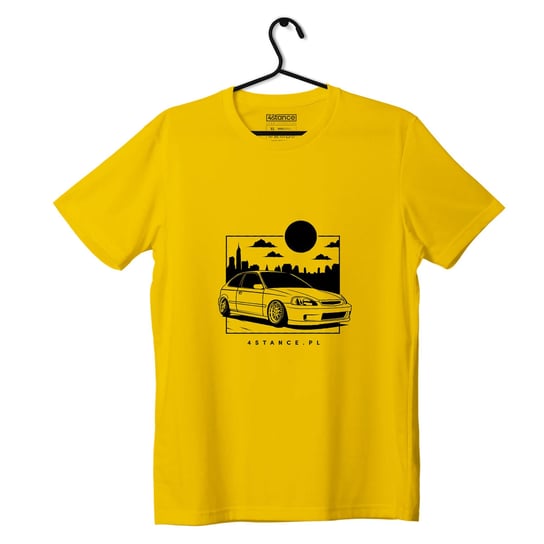 T-shirt koszulka Honda Civic VI JDM żółta-M ProducentTymczasowy