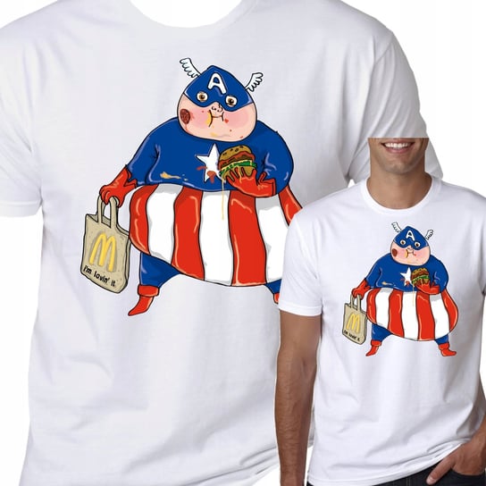 T-Shirt KOSZULKA KAPITAN AMERYKA MARVEL L 0425 Inna marka