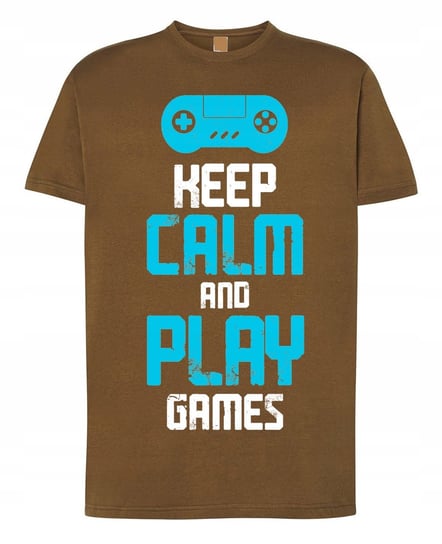 T-Shirt Koszulka Keep Calm and Play r.L Inna marka