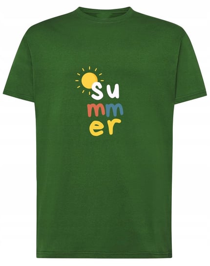 T-Shirt koszulka kolorowy nadruk Summer r.3XL Inna marka