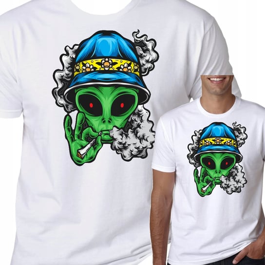 T-Shirt Koszulka Marihuana Ganja Alien Thc L 0359 Inna marka