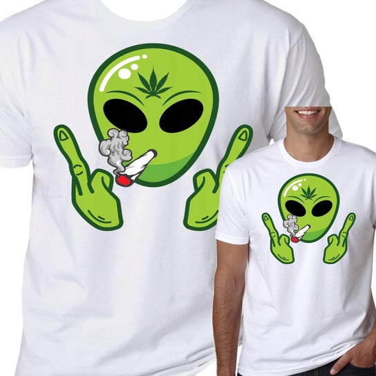 T-Shirt Koszulka Marihuana Ganja Alien Thc M 0360 Inna marka