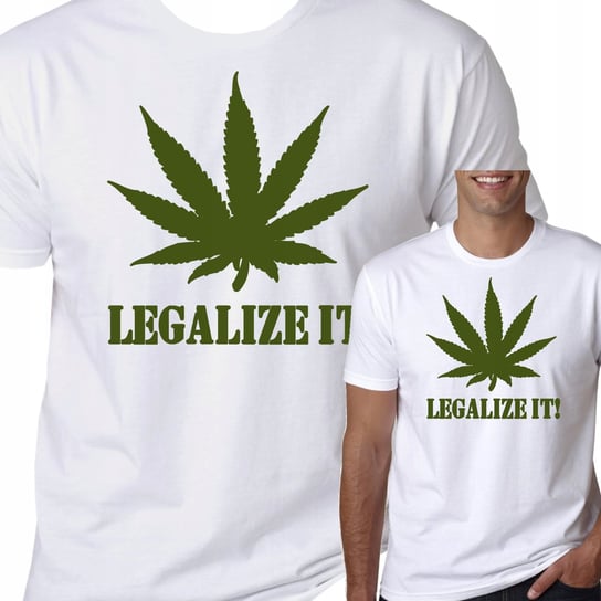 T-Shirt Koszulka Marihuana Ganja Smoke Thc Xl 0368 Inna marka