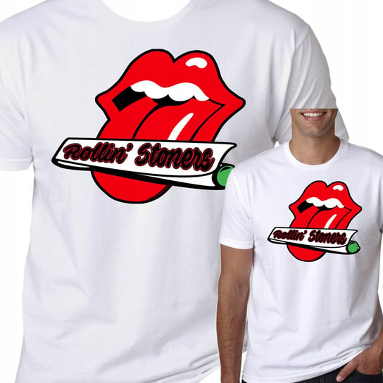 T-Shirt KOSZULKA MARIHUANA ROLLIN STONES M 0380 Inna marka