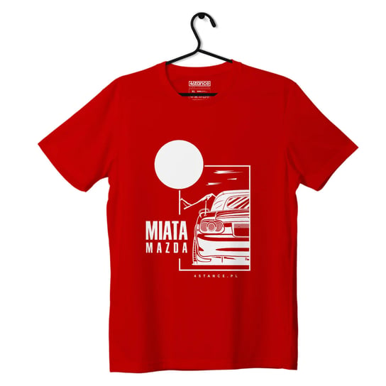 T-shirt koszulka Mazda Miata z dachem czerwona-M ProducentTymczasowy