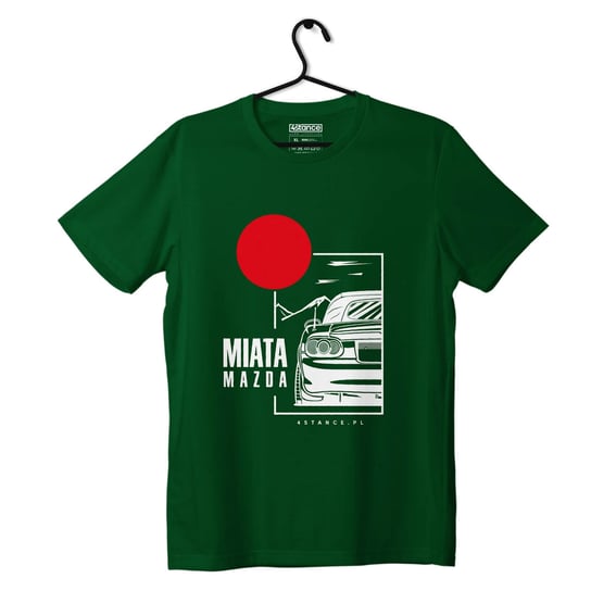 T-shirt koszulka Mazda Miata z dachem zielona -S ProducentTymczasowy