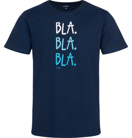 T-shirt Koszulka Męska  Bawełna Bla Bla Bla  L z nadrukiem Endo Endo