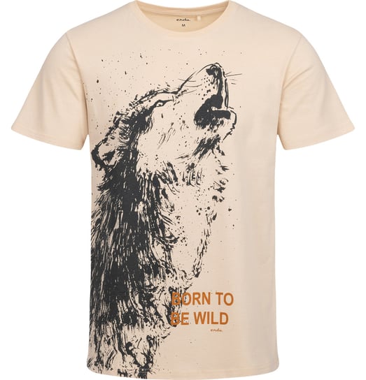 T-shirt Koszulka męska  Bawełna L Dziki Wilk Nadruk bawełniana  Endo Endo