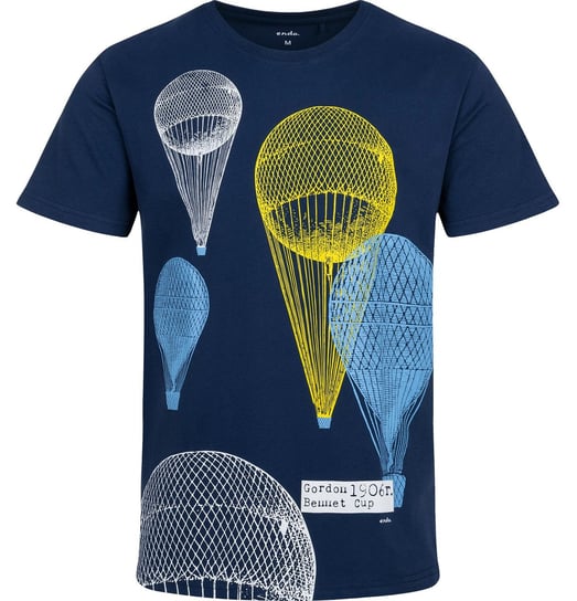 T-shirt Koszulka męska  bawełniana Granatowy  XL Balony Balon Nadruk Endo Endo