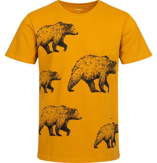 T-shirt Koszulka męska  bawełniana pomarańczowa M stado niedźwiedzi  Endo Endo