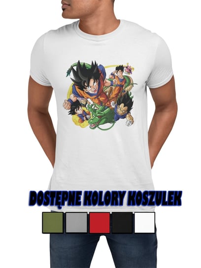 T-SHIRT KOSZULKA MĘSKA DRAGON BALL ANIME DLA NIEGO SAYIAN VEGETA RÓŻNE - XL Inna marka