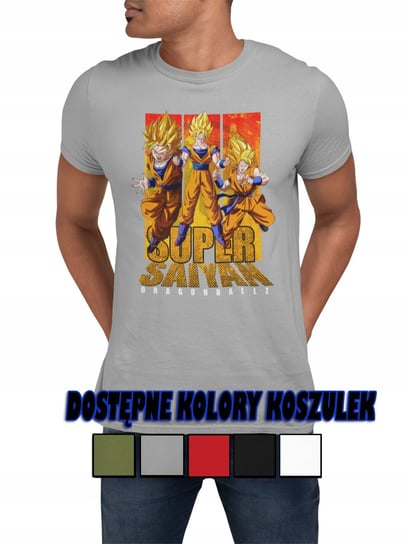 T-Shirt Koszulka Męska Dragon Ball Anime Dla Niego Sayian Vegeta Różne - Xs Inna marka