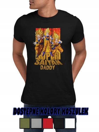 T-Shirt Koszulka Męska Dzień Taty Dla Taty Dad Dragonball Goku Wzory - Xl Inna marka