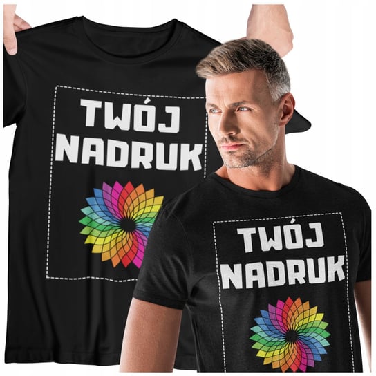 T-Shirt Koszulka Męska Z Własnym Nadrukiem Grafiką Napisem Kreator Premium inna (Inny)