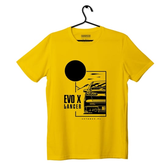 T-shirt koszulka Mitsubishi Lancer Evo X żółta-3XL ProducentTymczasowy