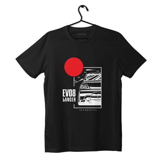 T-shirt koszulka Mitsubishi Lancer EVO8 JDM czarna-XXL ProducentTymczasowy