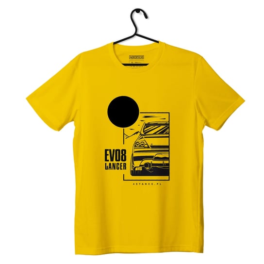 T-shirt koszulka Mitsubishi Lancer EVO8 JDM żółta-3XL ProducentTymczasowy