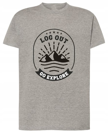 T-Shirt koszulka nadruk Explore góry r.XXL Inna marka