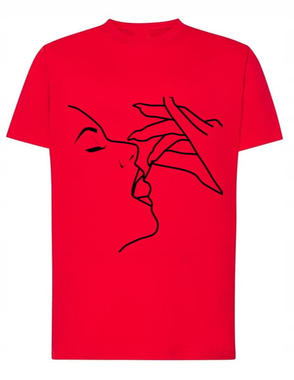 T-Shirt koszulka nadruk kobieta wiśnia r.XS Inna marka