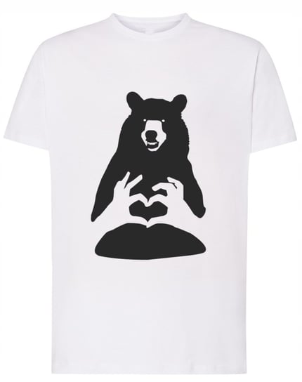 T-Shirt koszulka nadruk Niedźwiedź LOVE r.XS Inna marka