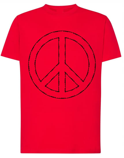 T-Shirt koszulka nadruk znak Peace Pokój r.M Inna marka