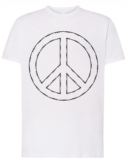 T-Shirt koszulka nadruk znak Peace Pokój r.XXL Inna marka