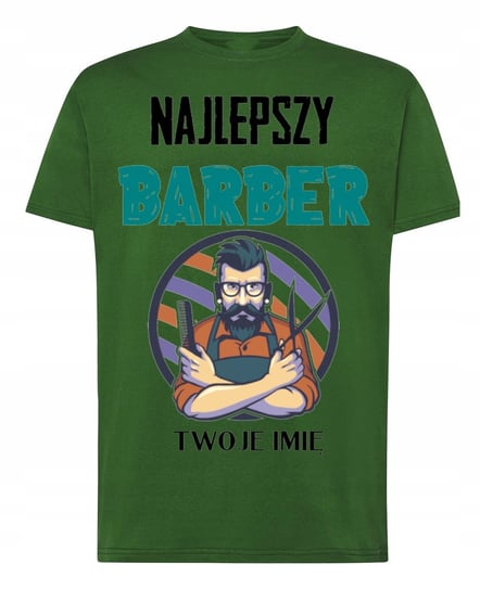 T-Shirt Koszulka Najlepszy Barber Twoje Imię r.3XL Inna marka