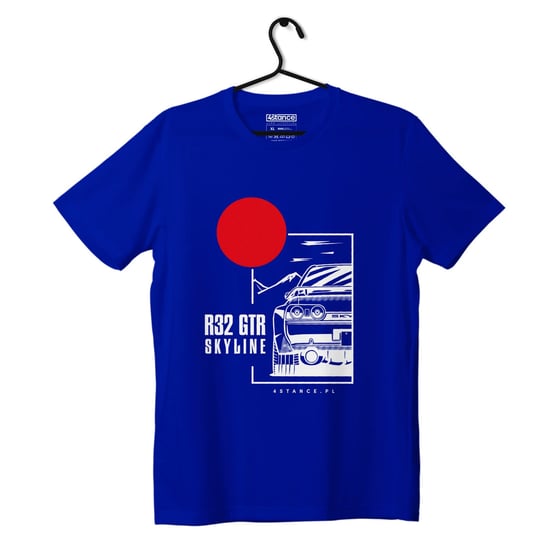 T-shirt koszulka Nissan Skyline 32 GTR niebieska-3XL ProducentTymczasowy