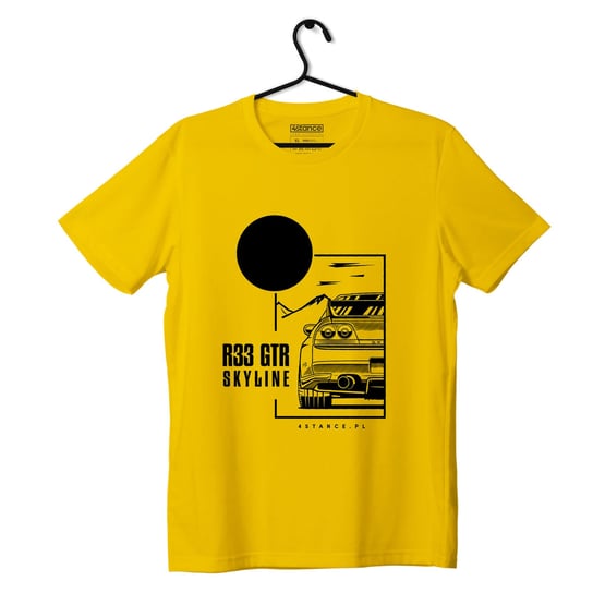 T-shirt koszulka Nissan Skyline 33 GTR żółta-XXL ProducentTymczasowy